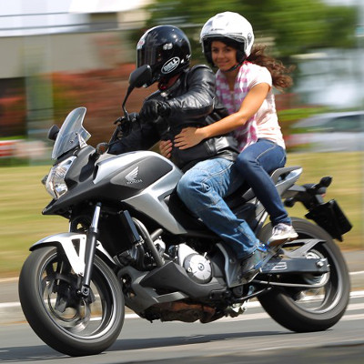 A 2013 Honda NC700X DCT motorcycle with an automatic dual clutch transmission